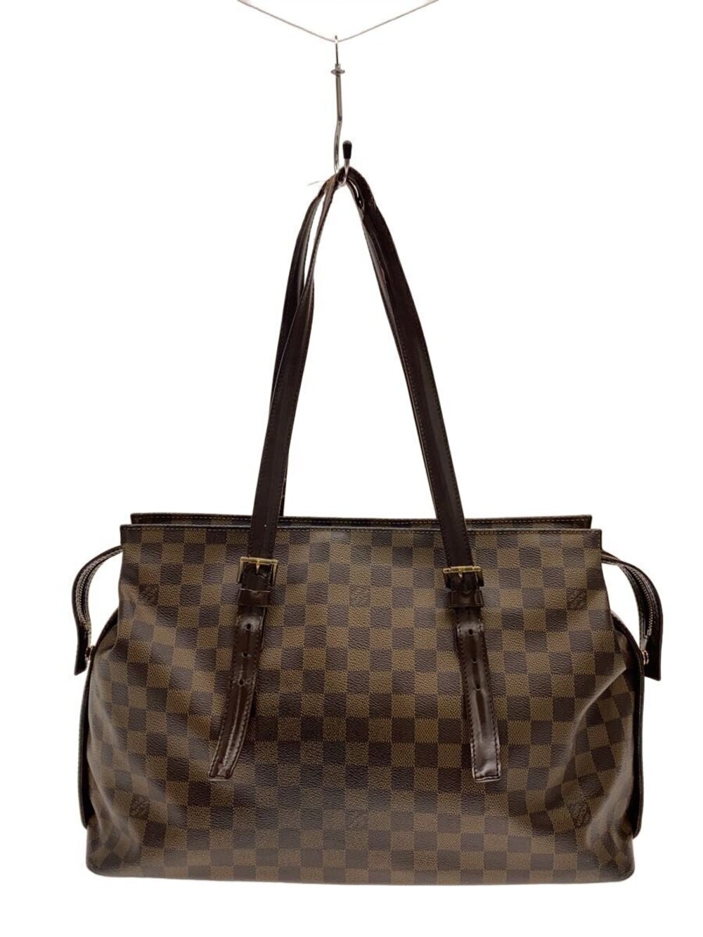 LOUIS VUITTON Chelsea Bag Damier Ebene Brown